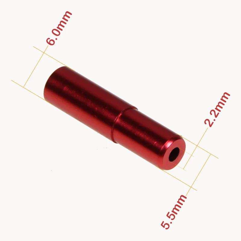 2018 Real Freio V Brake 10pcs Bicycle Aluminum Alloy Transmission Pipe Cap Mountain Bike Shifting Cable Tube Accessories