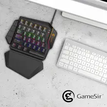 GameSir GK100 clavier de jeu mécanique Mini clavier à une main pour jeux PC / GameSir X1 FPS