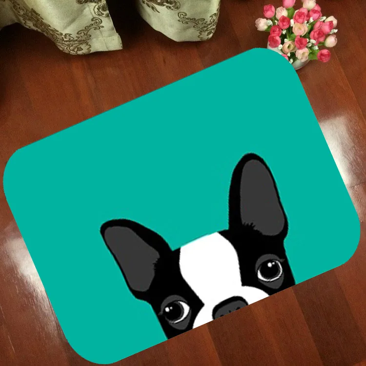 Напольные коврики нескользящий коврик Boston Terrier смешная собака щенок мультяшный