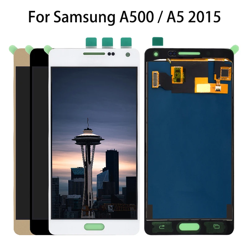 

Backlight Adjustable For Samsung A5 2015 A500 A5000 A500F A500FU A500M LCD Display Monitor + Touch Screen Digitizer Assembly