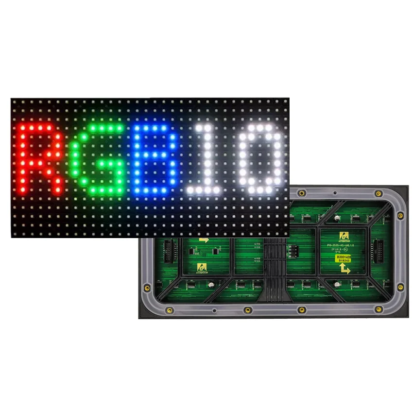 Outdoor P10 Full Color RGB SMD 320*160mm 32*16 Pixels 1/4 Scan LED Dot Matrix Module