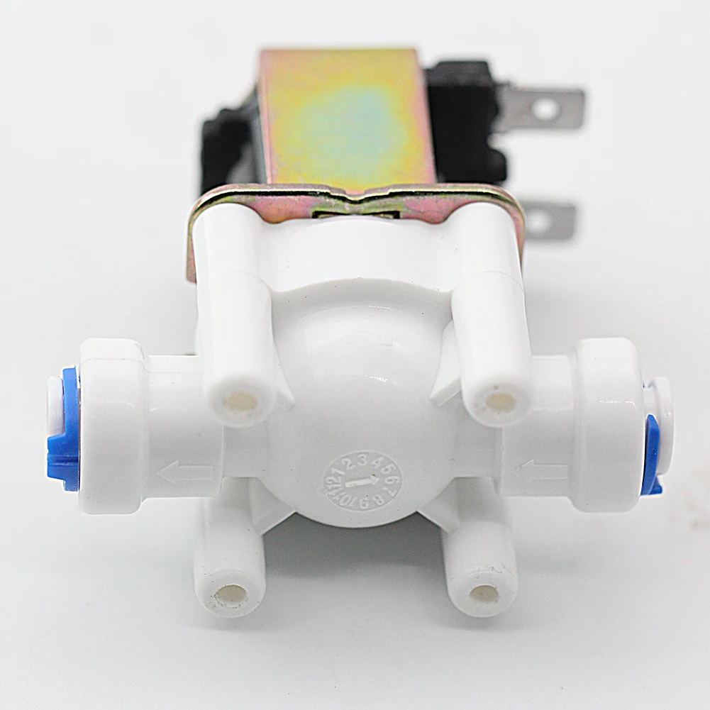 1/4" Solenoid Valve Quick Connect DC 12V Inlet Feed Water Valve for RO Reverse Osmosis Pure System