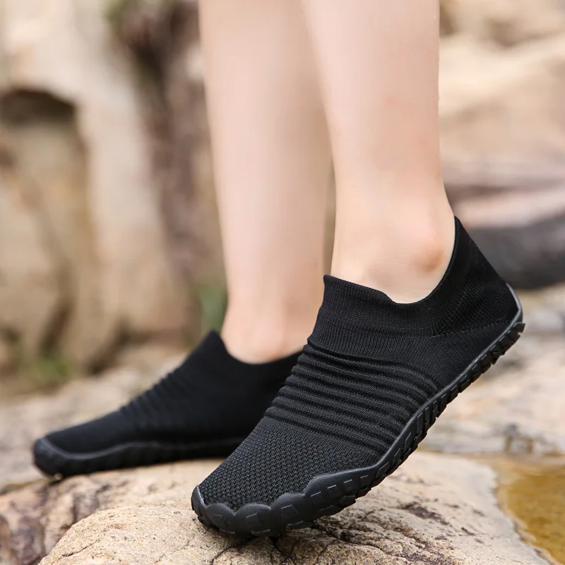

2019 New Products Large Size Women's Casual Outdoor Shui-lu Double Purpose Fingers Upstream Wading Swimming Shoes Lightweight So