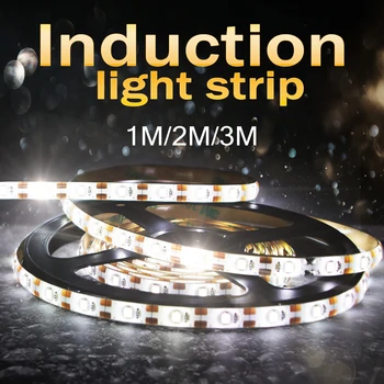 

WENNI PIR LED Strip Light Battery Motion Sensor LED Lamp Flexible LED Kitchen Cabinet Light Tape Waterproof Wardrobe Lamp DC 5V