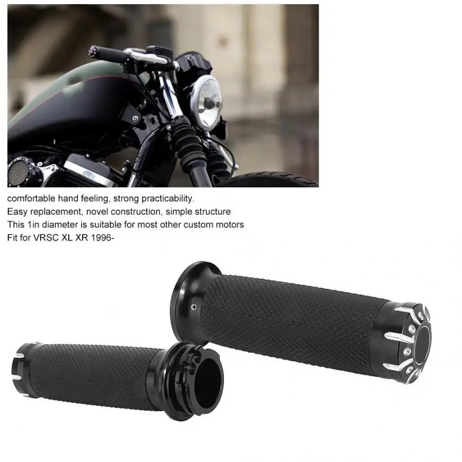 2pcs Motorcycle Stainless Steel Handle Bar Grips Fit for VRSC XL XR 1996- manillar guidon moto