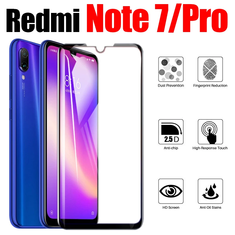 Redmi note 7 стекло для xiaomi redme note7 pro Защитная пленка экрана протектор Ksiomi remi note7pro Броня