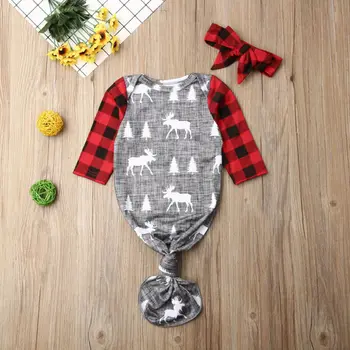 

Newborn Set Baby Xmas Swaddle Wrap Swaddling Blanket Sleeping Sack Bag Outfits Set Infant Clothing