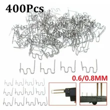 

400pcs 0.6/0.8mm Standard Pre-cut Welding Wave Staples Hot For Plastic Stapler Repair Kit Welder Tool Soldering Accessories