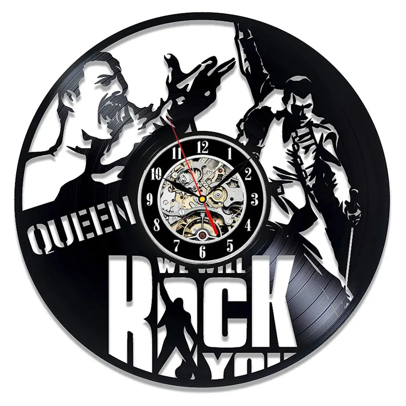 Королевская рок-группа настенные часы современный дизайн Музыкальная Тема классические виниловые пластинки часы настенные часы искусство домашний декор подарки для музыканта - Цвет: 18