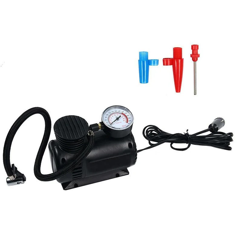 300PSI Min Air Compressor Pump Tyre Wheel Inflator Quick Realease Car Ball Bike