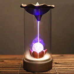Brûleur d'encens à reflux, ornements, pare brise, soleil Wukong, brûleur d'encens créatif en bois de santal, flux d'encens 