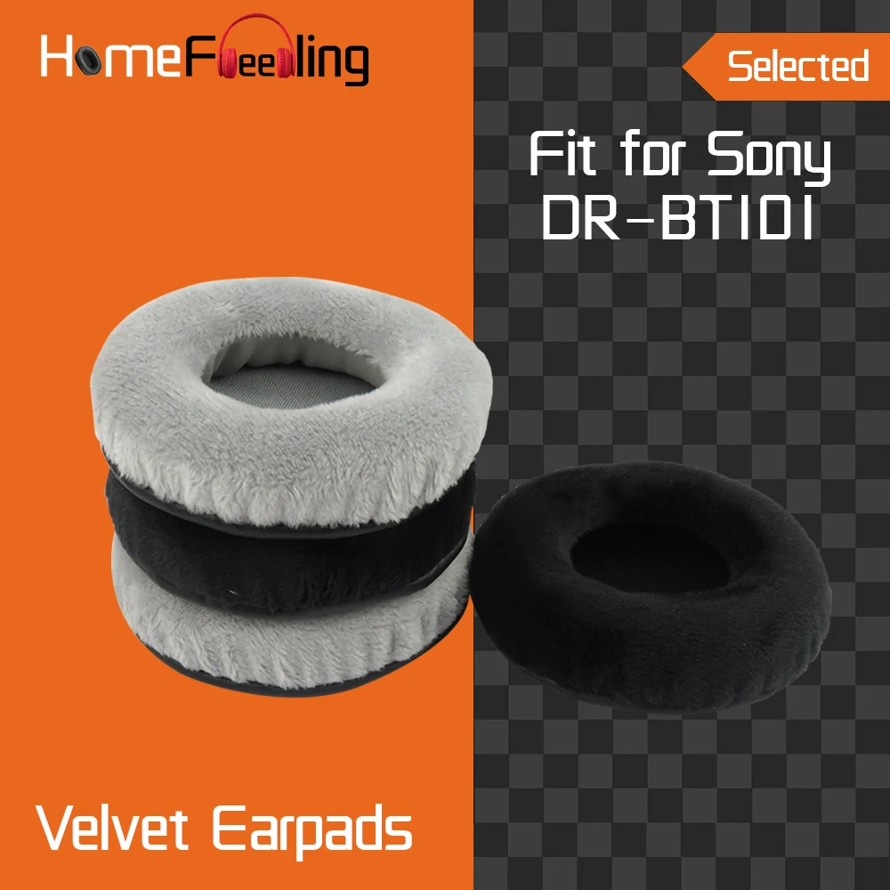 Homefeeling Earpads for Sony DR BT101 Headphones Earpad Cushions Covers Velvet Ear Pad Replacement