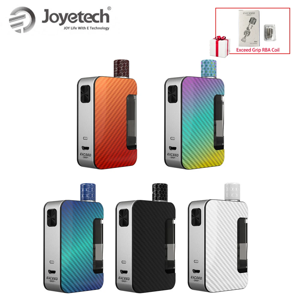 1 шт. оригинальная катушка RBA Joyetech Exceed Grip Pod встроенный аккумулятор 1000 мАч 0 4/0 8 Ом