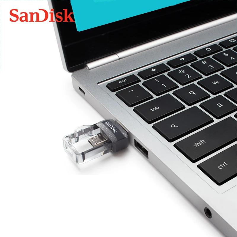 SanDisk 3,0 USB OTG флэш-накопитель 128 Гб 64 ГБ 32 ГБ 16 ГБ флеш-накопитель карта памяти флеш-накопитель U диск для ПК/Android Micro