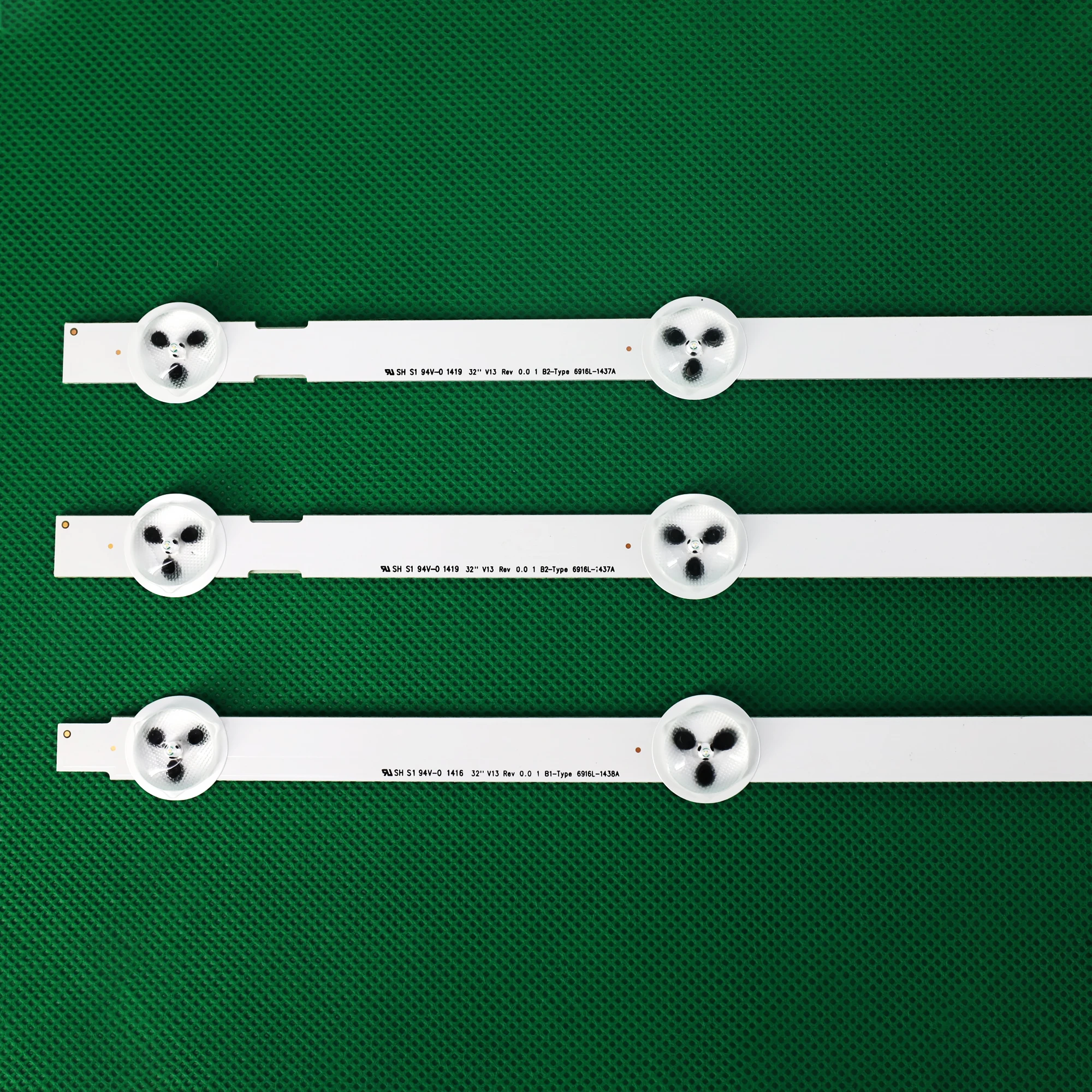 Jogo do Luminoso do lg para lg 6916l1438a b1 6916l-1437a b2 32ln5400 32ln577s 1pc = Peças 1pc = 7led Novo - Imagem 6