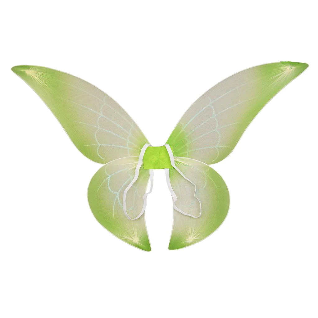 Green Fairy Wings Girls Angel Wings Halloween Costumes Child Role Play Fancy Dress Up Kids Party