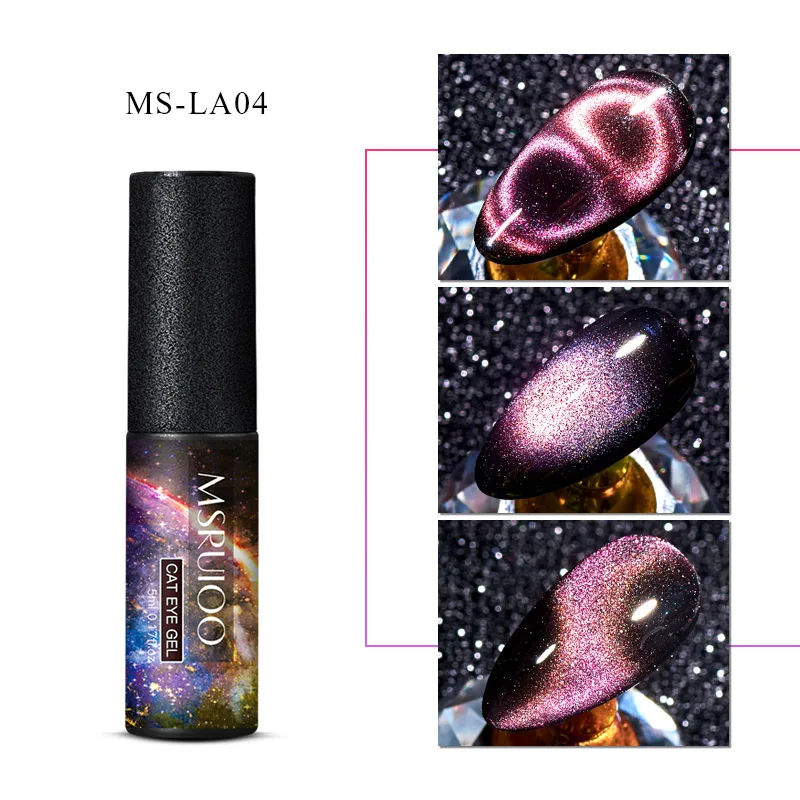 MSRUIOO 5 мл 9D Galaxy Гель-лак для ногтей с эффектом «кошачий глаз» Хамелеон для использования с магнитом замачиваемый УФ-лак для Ногтей Стойкий Сияющий лазерный Гель-лак для ногтей с эффектом «кошачий глаз» - Цвет: EEQ01727