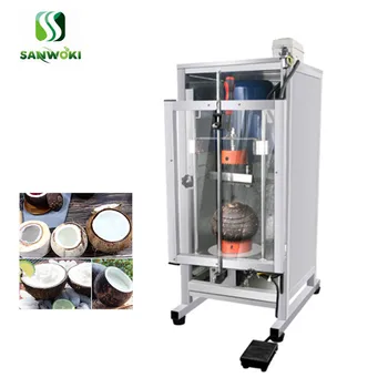 

Commercial coconut opening machine automatic coconut shell opener machine coconut top cutter machine coconut capping machine