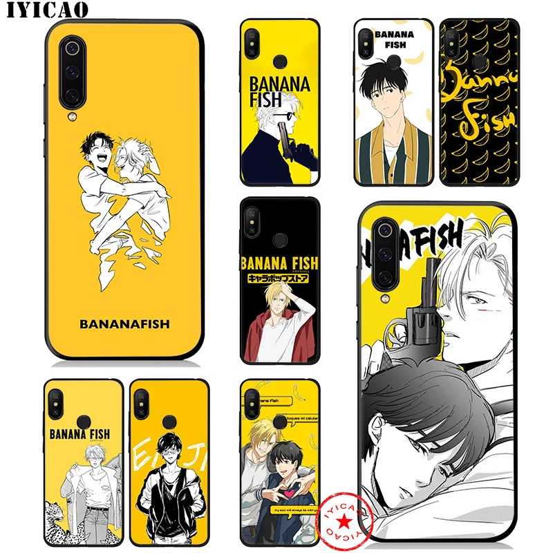 IYICAO Banana Fish Anime Soft Case for Xiaomi Mi 10 A3 A2 Lite A1 CC9 CC9E 9T 9 8 6 SE Pro F1 Max 3 5X 6X MiA1 MiA2 |