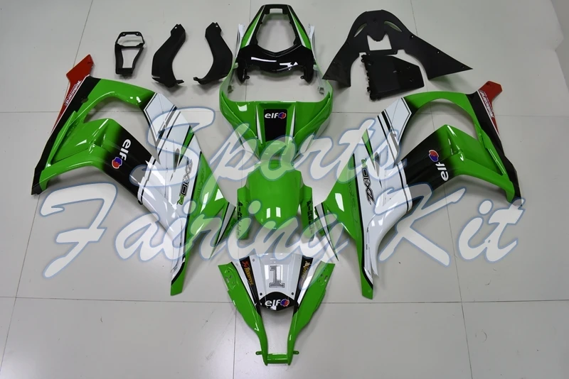 Обтекатель из АБС пластика для Kawasaki ZX10r 2011 2015 Обтекатели зеленого белого синего