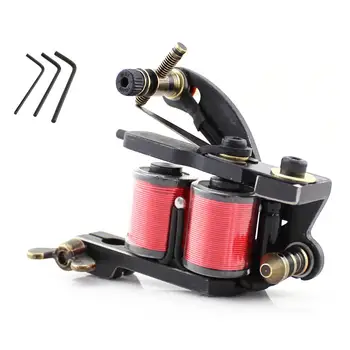 

Handmade 10/12 Wrap Coil Secant Fog Tattoo Machine Set for Shader Circle Liner