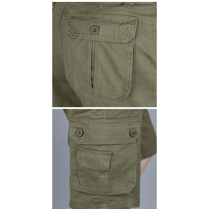 Cargo Shorts Men Summer Casual Mulit-Pocket Shorts 2019 Men Joggers Shorts Trousers Men Breathable Big Tall 42 44 46 Large Size