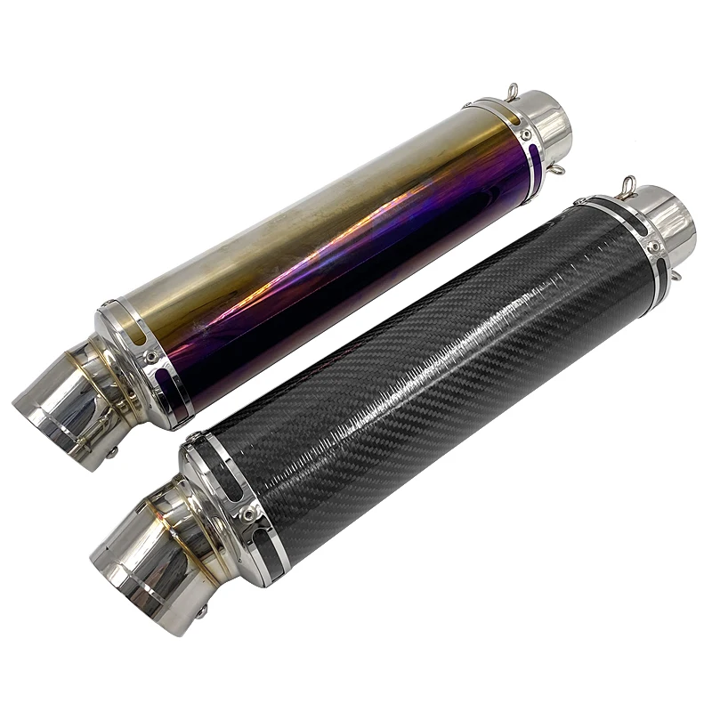 60mm Diameter Slip On Exhaust System Muffler Pipe including DB Killer Silencer Universal fits Motorcycles R6 ZX-6R S1000RR3