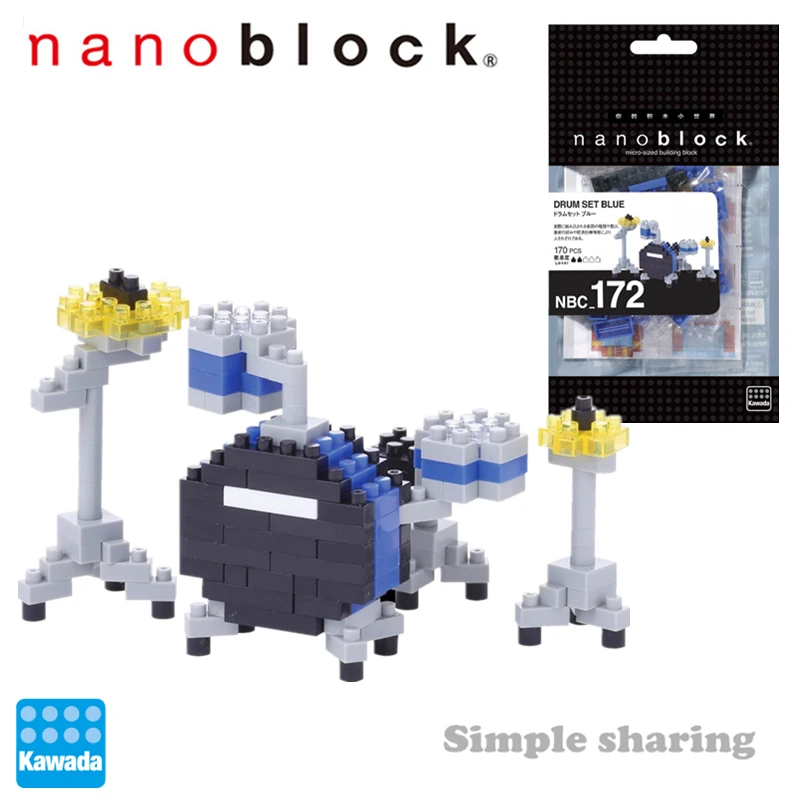 Nanoblock маленькая частица Мини Алмазный строительный блок взрослые строительные игрушки мини музыкальный инструмент серии 12 лет