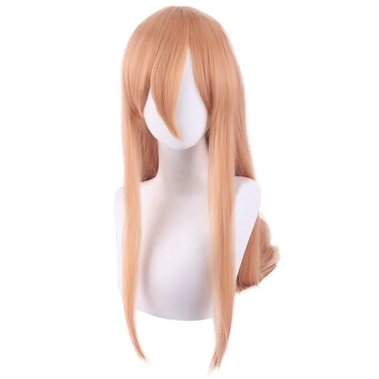 男性用コスプレウィッグ アニメヘア ロング オレンジ 耐熱性 合成コスプレウィッグ ヘアピン Anime Costumes Aliexpress
