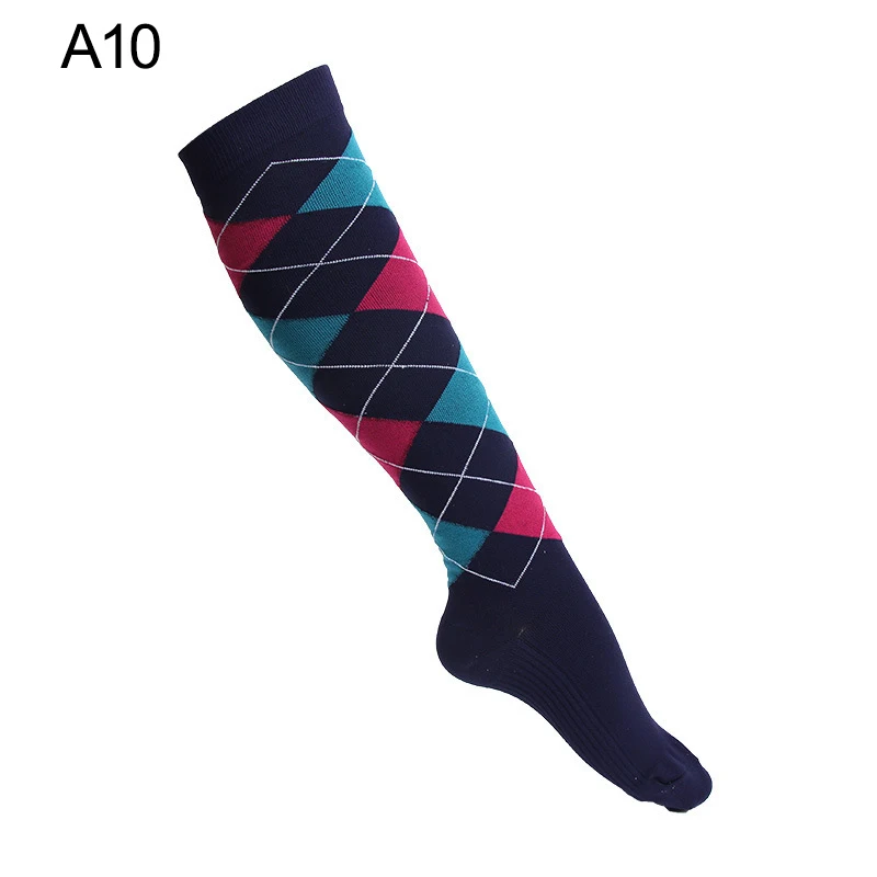 50 цветов, полосатые гольфы унисекс для мужчин и женщин, компрессионные эластичные носки для девочек, уличные эластичные носки для кормления, Medias De Mujer - Цвет: A10