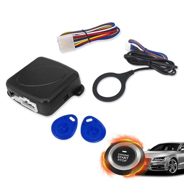 

Start Stop Button For Car Autostart Anti-Theft Alarm Keyless Entry System Keychain For Remote Control RFID Security Engine Lock