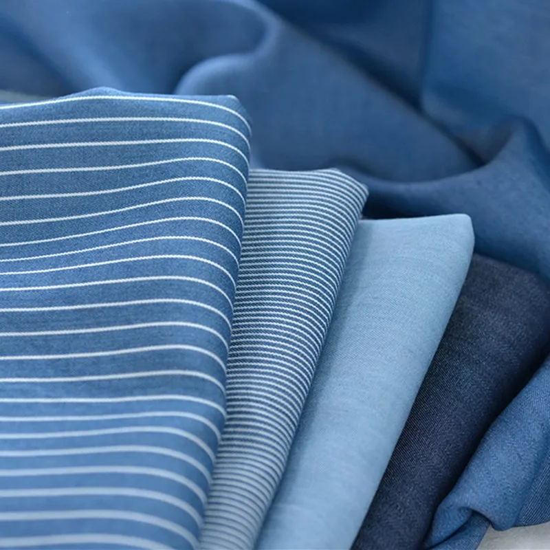 Полуметровая шелковая джинсовая ткань для новорожденных; детские брюки; одежда из хлопка; Летняя Детская тонкая Дизайнерская одежда; T1140