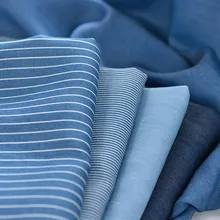 Полуметровая шелковая джинсовая ткань для новорожденных; детские брюки; одежда из хлопка; Летняя Детская тонкая Дизайнерская одежда; T1140