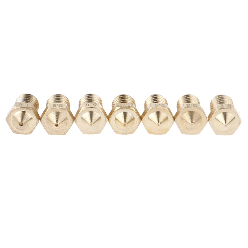 1pc Nozzle Head Printer Extruder for1.75mm A8 Makerbot MK8 Creality CR-10 Ender 3 Nozzle Optional MK8 Makebot 3D Printer
