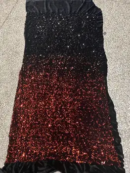 

2020 HOT French Nigerian sequins net lace,African tulle mesh lace fabric high quality for party wedding dress 5yards/lot