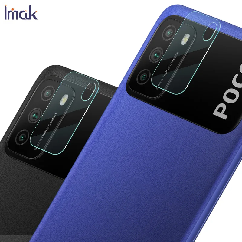 Для Xiaomi Mi Poco M3 камеры объектив защитная пленка Imak 2 шт./упак. из закаленного стекла