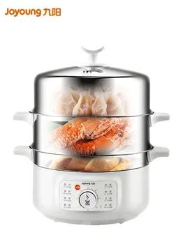 

Joyang household multi-functional electric steamer 304 stainless steel three-layer steamer thickened large capacity steamed buns