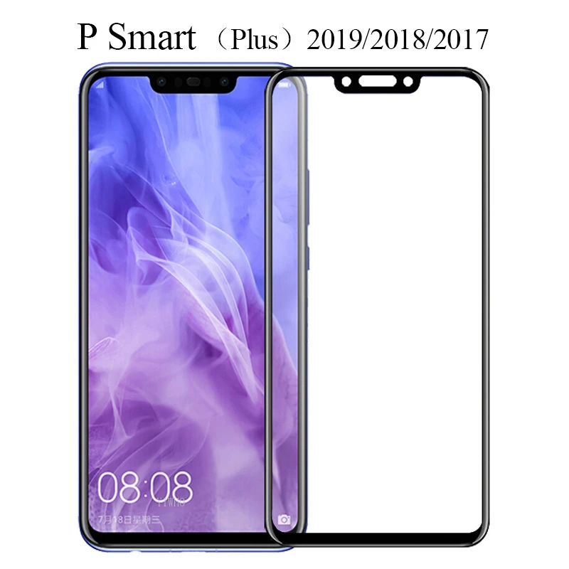 2D 100% de vidrio templado genuino protector de pantalla para Huawei P Smart 2020 