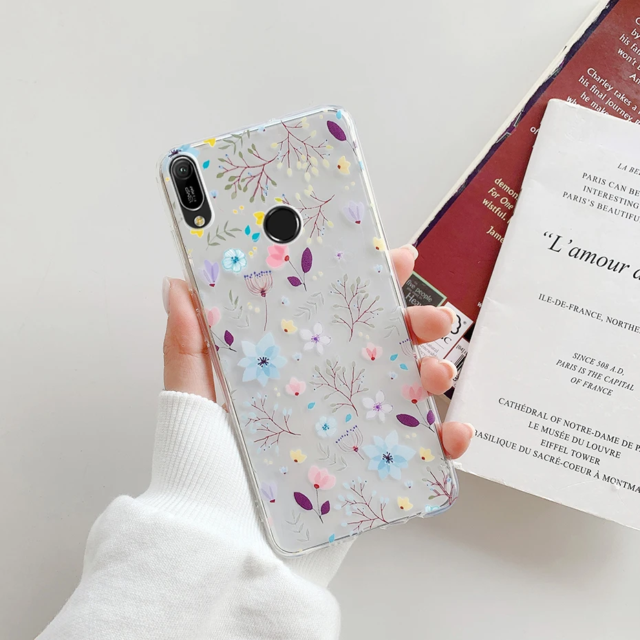 MRSTER Cover per Huawei Y6 2019, Semplice ed Elegante Book Style