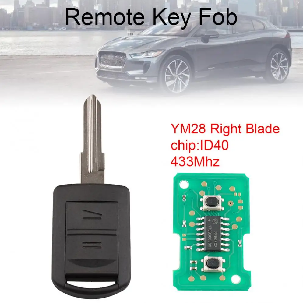VAUXHALL CORSA COMBO COMPATIBLE KEY complete with ID40 Transponder Chip