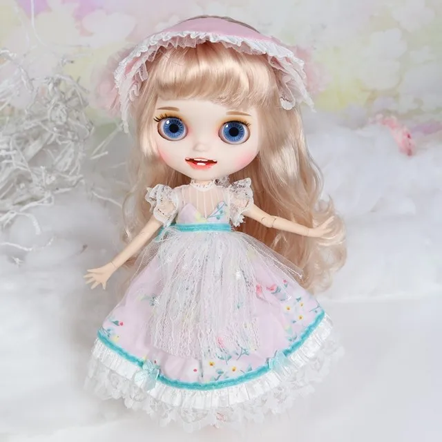 ICY Blyth кукла с нарядами Smilling ртом резные губы матовое лицо сустава тела 1/6 bjd, licca, pullip - Цвет: Selena