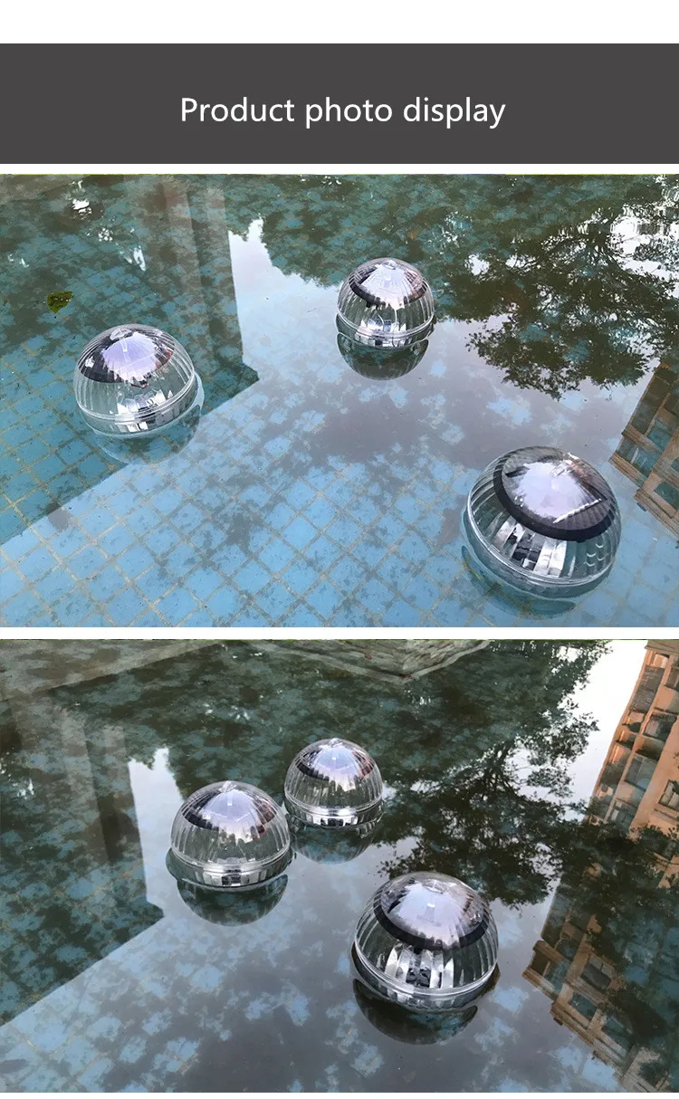 Открытый плавающий подводный шар лампа на солнечных батареях изменение цвета плавательный бассейн вечерние светильник для двора пруда сада