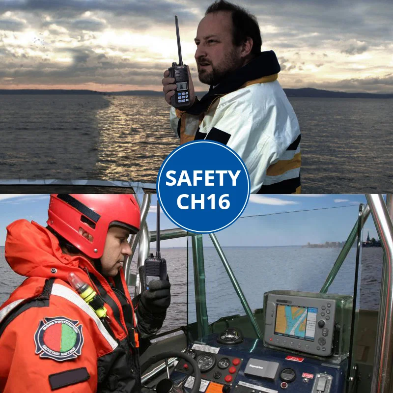 Радиодность Вояж RV6 VHF три-часы морской радио IP67 водонепроницаемый плавающий с NOAA оповещения о погоде аварийный стробоскоп светодиодный