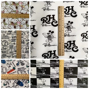 

ZENGIA 91x145cm Waterproof cloth 210D Oxford Japanese Dog PVC Fabric For bag Handmade/Tea table mat oil proof clean table cloth