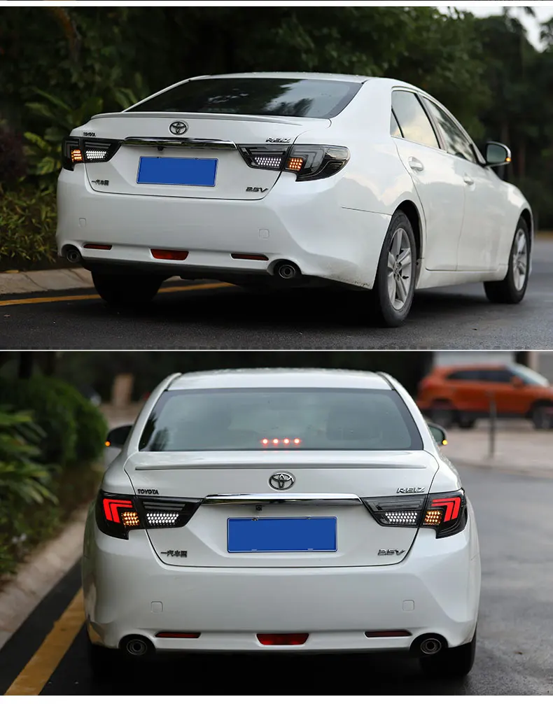 Задний фонарь для автомобиля Toyota Mark X- рейз задние фонари светодиодные противотуманные фары DRL дневные ходовые огни тюнинг автомобильные аксессуары