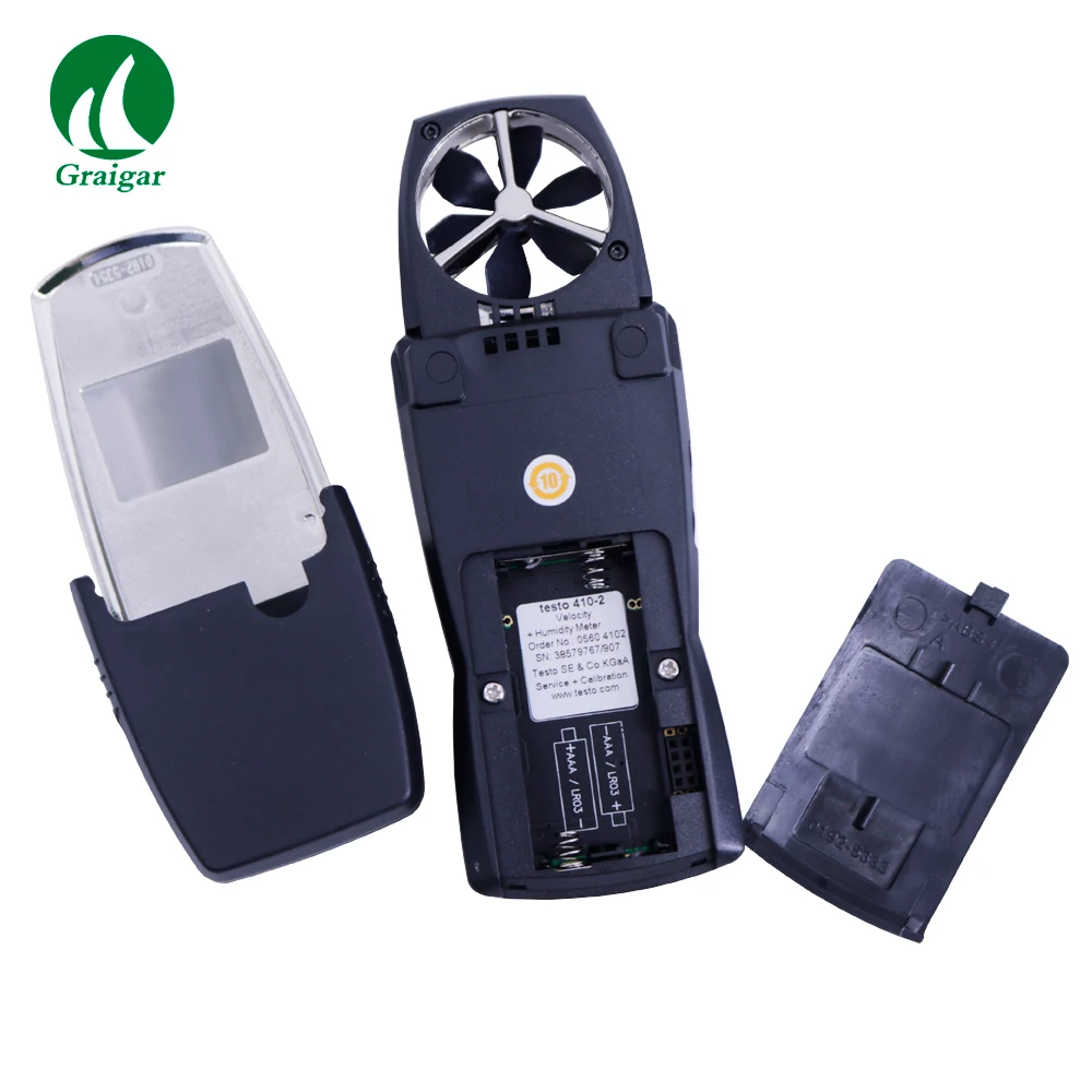 Testo 410-2 лопастной анемометр с измерением влажности измеритель скорости воздуха