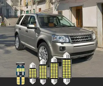 

6 sets super bright car interior led white lights T10&41mm For Land Rover Defender LR2 LR3 LR4 Discovery Freelander 1992-2019