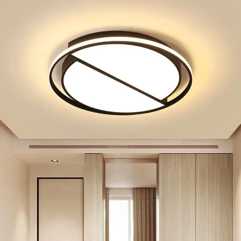 

New Style Creative LED Bedroom Lamp Modern Minimalist Circle Ultra-Thin Master Bedroom Ceiling Lamp Library Ceiling Lamps