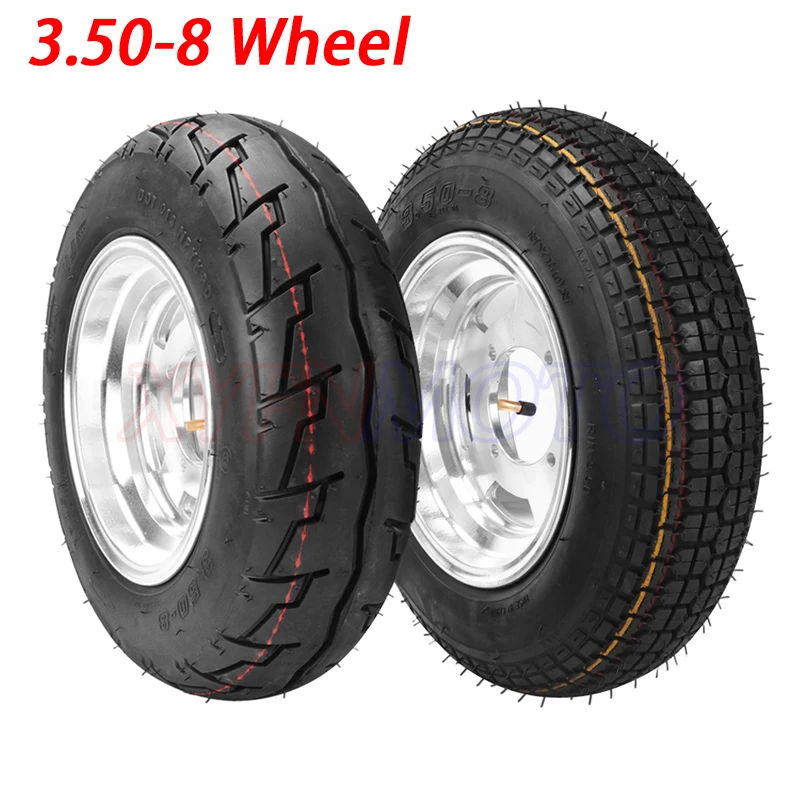3508TireAndWheelHubWithinnertube8inchAluminumAlloywheel