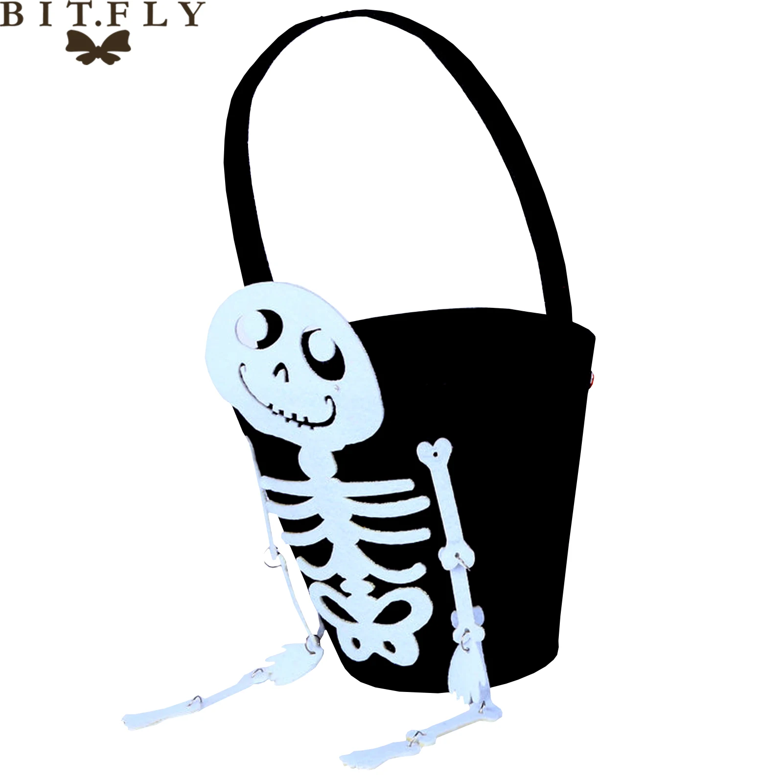 Подарочная сумка конфет на Хэллоуин креативная Нетканая выдолбленная Сумочка в